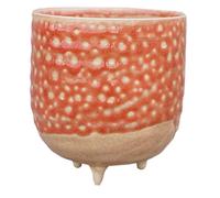 Ivyline Titan Reactive Glaze Planter with Foot H7Cm D7Cm, One Size