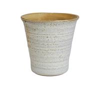Ivyline Vallo Reactive Glaze Tapered Planter - Cream