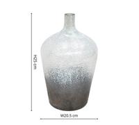 Ivyline Verre Stem Atlantic Blue Frosted Vase H29Cm 20Cm