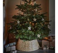 Ivyline Water Hyacinth Foldable Round Tree Skirt H26cm W72cm in Natural Ivyline Natural