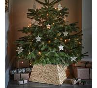 Ivyline Water Hyacinth Foldable Square Tree Skirt H26cm W60cm in Natural Ivyline Natural