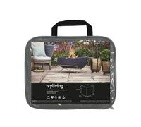 Ivyline Waterproof Fire Pit Cover - Square - H45CM W69CM in Grey Ivyline Grey