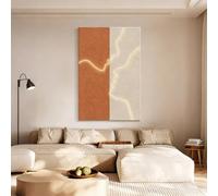 IvyLoutish 3D LED Wall Art, Sandstone Texture Abstract Face Profile Wall Decor with LED Strip Light, Vertical Wall Art for Living Room Bedroom(A,120 * 80cm/47.2 * 31.5in)