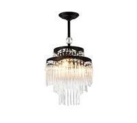 IvyLoutish Lamp round Crystal Chandelier,Living Room Lighting with Clear Crystal Lamp Shade Ceiling Lights for Dining Room Bedroom Kitchen Barden-55 * 55Cm Lamp/Den/45 * 55Cm