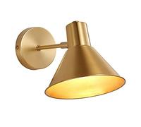 IvyLoutish V-intage Brass Wall Light, Industrial Wall Sconce with E27 Outlet Kit, Minimalist Farmhouse Decorative Lighting Wall Lamps, Single Head Attic Barn Wall Lights AC-,Wall lamp