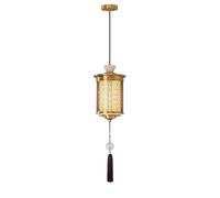 IvyLoutish Vintage Pendant Light, Modern Adjustable Chaner with Intte Filigree, Copper Stone Top & Decorative Tassel, Ideal for Dining Room, Living Room, Bedroom Decor(Small) (Medium)