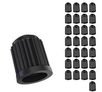 IVYMEIMEI 30 PCS Black Plastic Tyre Valve Caps with O Seal Ring for Land Rover Discovery Sport 1 (I) L550 I 2015-2024, Airtight Seal Screw-On Easy to Operation