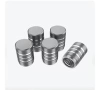 IVYMEIMEI 5 PCS Aluminum Tire Valve Cap Valve Covers Replacement for Smart ForTwo 3 (III) 453 I 2014-2024, Airtight Seal Corrosion Resistant Screw-On Easy to Operation,Grey