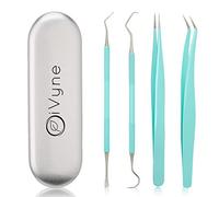 iVyne Premium Vinyl Weeding Tool Kit - Precision Stainless Steel Weeder - Hook and Pick with Fine Tweezers Crafting Set - by