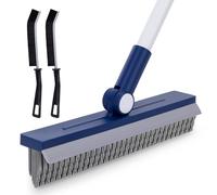 IVYROLL Grout Brush with Long Handle, Grout Cleaner Brush for Tile Floors, Stiff Bristles for Crevice, Tile Line, Shower, Kitchen, Bathroom