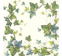 IVY'S Dream White IHR Luxury Traditional Paper Table Napkins 20 in Pack 3 ply