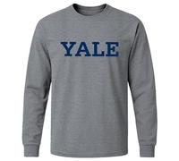 Ivysport Long Sleeve T-Shirt, Adult Grey, Classic Arch Logo - Grey - Large