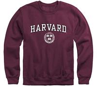 Ivysport Premium Cotton Crewneck Sweatshirt with Crest Logo NCAA Colleges - - Medium