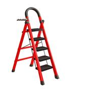 IvyTantor 5 Step Ladder - Heavy Portable Duty Steel Folding Ladder With Slip-resistant And Wide Steps, 330lbs Safety Kitchen & Household Ladder