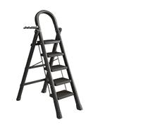 IvyTantor 5 Step Ladder - Heavy Portable Duty Steel Folding Ladder With Slip-resistant And Wide Steps, 330lbs Safety Kitchen & Household Ladder