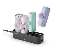 iWALK LinkPod Station Portable Charger 3350mAh,4500mAh,4800mAh Power Bank for iPhone Charging Station Multiple USB-C Family-Sized Charger Station for Home(Station Only),Black