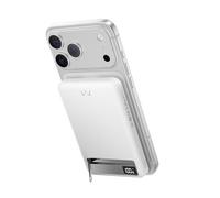 iWALK Magnetic Wireless Power Bank 10000mAh, Slim Portable Charger with 20W PD Cable Fast Charging, Metal Kickstand, LED Display, MagSafe Compatible Battery Pack for iPhone 17/16/15/14/13/12 Series
