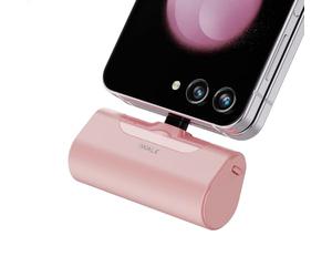 iWALK Mini Portable Charger 4500mAh,USB-C 20W Power Bank with Fast Charging,Compatible with iPhone 17 Pro Max/16 Pro/16/15,Samsung Galaxy S24 S23 Series,LG,HONOR,Xiaomi,iPad,AirPods and More,Pink