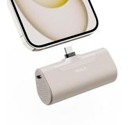 iWALK Mini Portable Charger 4500mAh,USB-C 20W Power Bank with Fast Charging for iPhone 17 Pro Max/16 Pro/16/15,Samsung Galaxy S24 S23 Series,LG,HONOR,Xiaomi,iPad,AirPods and More,LightBrown