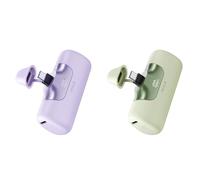 iWALK Portable Charger 5500mAh Next-Gen Small Power Bank 22.5W Fast Charging Battery USB-C Portable Phone Charger for iPhone 17/16 Pro/16 Pro Max/15 series,iPad, Samsung Galaxy S24/S23 Android 2 Pack