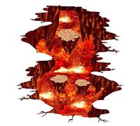 iwallsticker Volcanic Lava Wall Sticker 3D Floor Stickers Living Room Decoration Home Decor Ceiling Bedroom Kitchen PVC 60 * 90cm