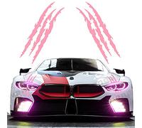 iwannachange 2pcs Monster Claw Marks Headlight Car Sticker Stripes Scratch Decal Vinyl for Sports Cars SUV Pickup Truck Window Motorcycles ect(Pink)