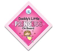 iwantthatsign.com Daddy's Little Princess Car Sign Daddy's Princess On Board Car Sign Baby on Board Sign