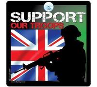 iwantthatsign.com SUPPORT OUR TROOPS British Army Car Sign, Show Your Support for Members of the British Armed Force