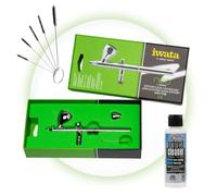 Iwata Neo CN Airbrush Starter Kit with Iwata Medea Airbrush Cleaner and Cleaning Brushes