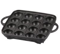 Iwatani Takoyaki Grill Pan, Medium, Black