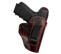 IWB Leather Holster for Glock 19/26/42/43X Ruger LC9S/Security 9/Max 9, Sig P365/P320/P220, Taurus G2C/G3C/GX4 Springfield XD/XDS/Hellcat, SCCY CPX CZ HK Walther Genuine Leather Gun Holster