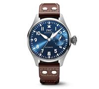 Iwc Schaffhausen Mens Blue Iw501002 Big Pilot Stainless-steel and Leather Automatic Watch 1 Size