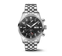 IWC Pilot’s Watches Men's Black Dial & Stainless Steel Bracelet Watch