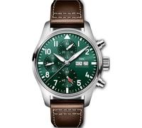 Iwc Schaffhausen Mens Green Iw388103 Pilot's Stainless-steel and Leather Automatic Watch 1 Size