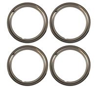 IWC Set of 4 Chrome plated Steel 15" Universal 1.75 inch Beauty Trim Rings 1515C