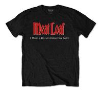 IWDAFLBIWDT Back Print Cotton T-Shirt Meat Loaf Black L