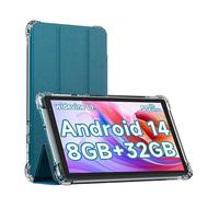 IWEGGO Android 14 Tablet with Case, 7 Inch 8GB RAM+32GB ROM/ 1TB Expandable Computer, 5MP Camera Tablets, 1.6Ghz Quad-core Processor, 3000mAH Battery Tablet PC, 5G WiFi, Games 7'' Android Laptop Blue