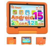 IWEGGO Android 15 Kids Tablet, 10 inch Tablet for Kids, 18GB RAM+128GB ROM (MAX 2TB), HD Eye-Care Touch Screen, Games, Parental Control, 2.0GHz Quad-core Toddler Tablets with Kid-Proof Case for Girls
