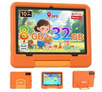 IWEGGO Android 15 Kids Tablet, 10 inch Tablet for Kids, 18GB RAM+128GB ROM (MAX 2TB), HD Eye-Care Touch Screen, Games, Parental Control, 2.0GHz Quad-core Toddler Tablets with Kid-Proof Case for Girls