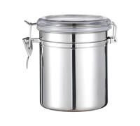 IWEIGN Food Filter 1PCS 301-500ML Stainless Steel Sealed Tank Food Coffee Beans Snack Storage Cans Tea Leaf Container Organizer Kitchen Accessories(10x16cm)