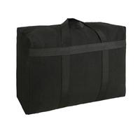 IWEIK Canvas Extra Large Storage Bags Duffle Bags Organizer Bags for Space Saving Moving Storage (100L, Black)