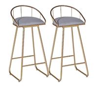 IWENZHKPA Bar Stools Modern Bar Stools Set Of 2 Counter Height Stool Iron Frames Barstools Breakfast Chair Pub Bistro Kitchen Coffee Breakfast Bar Chairs(Sitting Height 75cm)