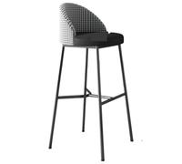 IWENZHKPA Bar Stools Set Of 2 Bar Stool Leather Cushion Bar Stool Metal Bar Chair Kitchen High Stools Counter Stools Breakfast Bar Chairs(C,Sitting height 65CM)