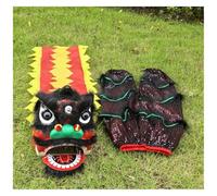 IWENZHKPA Lion Dance Costume Lion Dance Head Colorful Chinese Dragon Performance Props Traditional Outdoor Sports Dragon Dances(C)