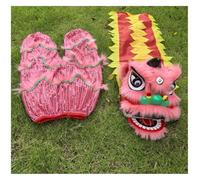 IWENZHKPA Lion Dance Costume Lion Dance Head Colorful Chinese Dragon Performance Props Traditional Outdoor Sports Dragon Dances(H)