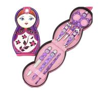 IWENZHKPA Nesting Dolls 1pcs Matryoshka Doll 6 In 1 Manicure Pedicure Set Nail Clippers Professional Pedicure Nail Scissors Kit Russian Dolls For Kids(Purple)