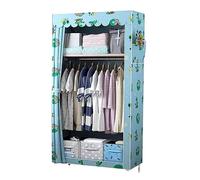IWENZHKPA Portable Wardrobe Combination Wardrobe Hanging Closet Cloth Sturdy Rental House Multi Bedroom Wardrobe Closet(B)