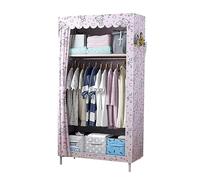 IWENZHKPA Portable Wardrobe Combination Wardrobe Hanging Closet Cloth Sturdy Rental House Multi Bedroom Wardrobe Closet(E)