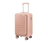 IWENZHKPA Suitcase Cabin Luggage Side Opening Cover Front Trolley Case Hardside Universal Wheel Luggage Wheels Carry(A,24in)