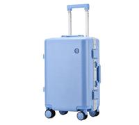 IWENZHKPA Suitcase Hard Shell Luggage with Aluminum Frame，Polycarbonate Zipperless Universal Wheel Suitcase Luggage Wheels Carry(B,24")
